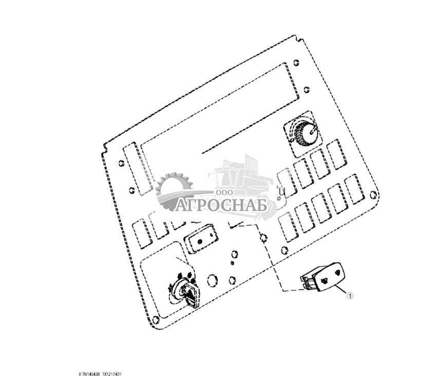 Переключатель управления стеклообогревателем (303524 - ) - ST866371 369.jpg